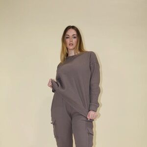 Waffle crewneck new with tags